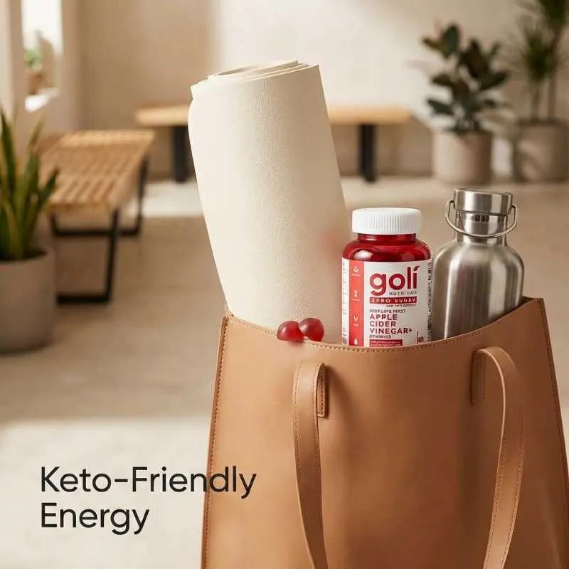 Goli Nutrition Zero Sugar Apple Cider Vinegar Gummies with SNZ Tribac Probiotic for Bloating Support and Vitamin B12 for Energy, Vegan, 60 Count - Image 7