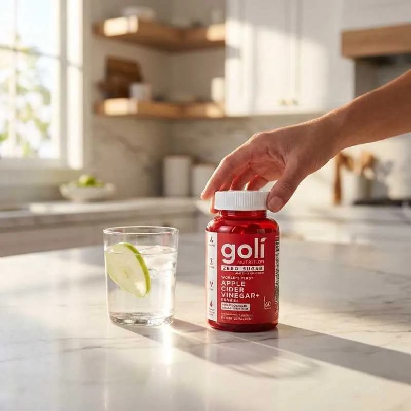 Goli Zero Sugar Apple Cider Vinegar Gummies with Probiotics for Bloating and Immune Support, Vitamin B12 Energy Metabolism Supplement, Vegan and Non-GMO, 60 Count - Image 6